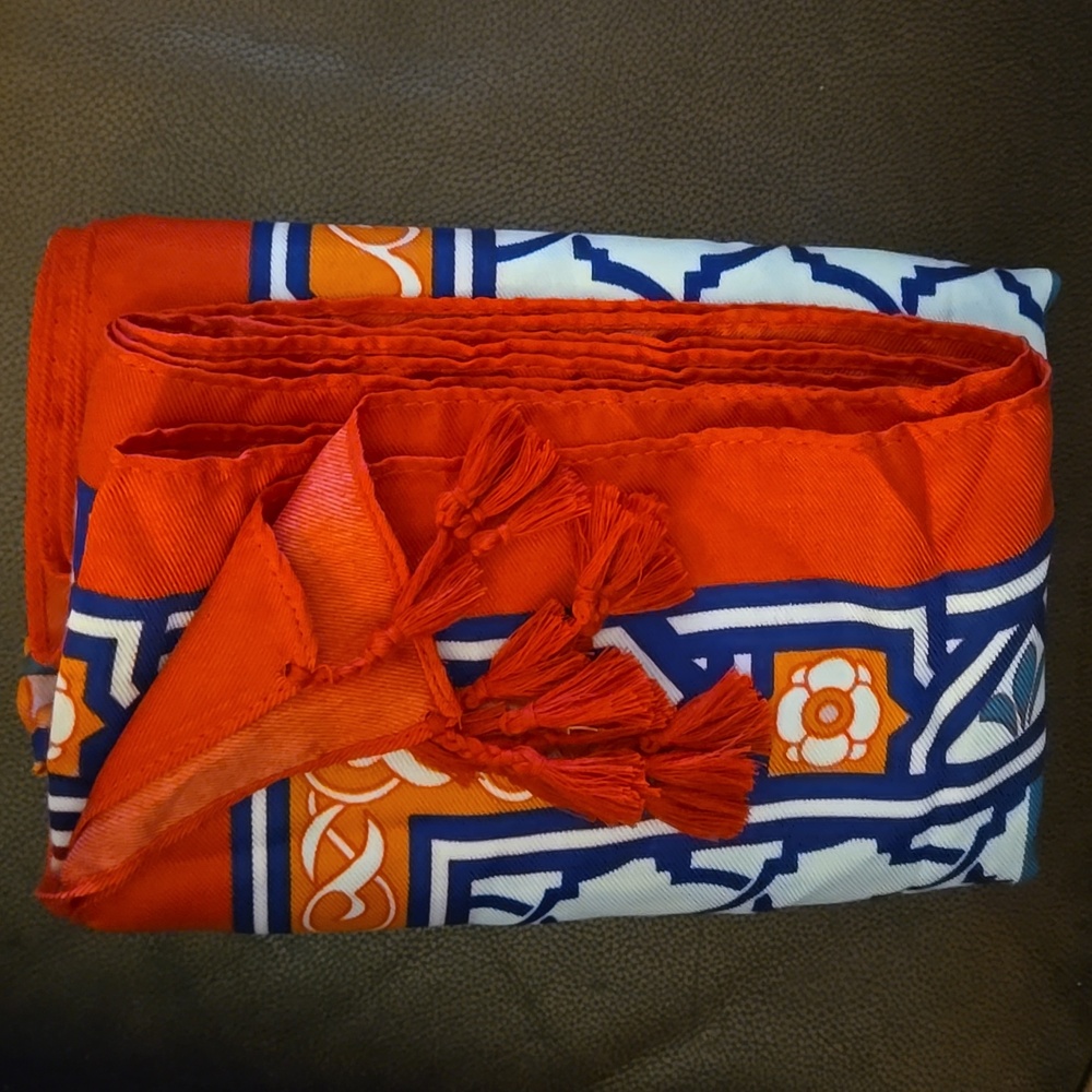 Colorful Geometric Patterned Rectangular Scarf Ta… - image 6